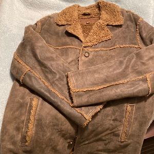 Mens, Guess, Leather lined jacket, size medium